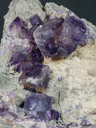 Fluorite with Quartz . 