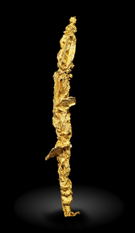 Gold (spinel twin). Rear / Photo: Joaquim Calln