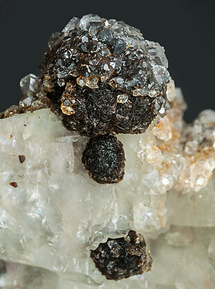 Hubeite with Calcite. 