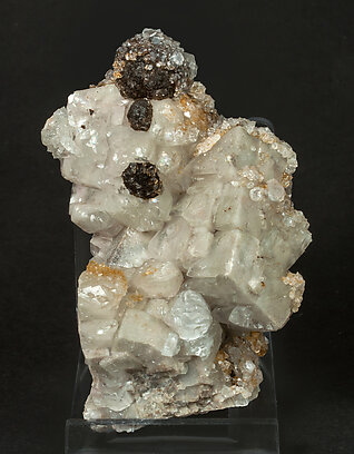 Hubeite with Calcite. Front