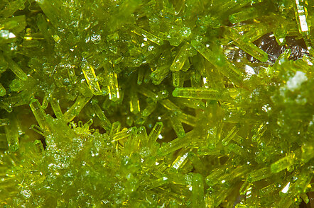 Pyromorphite with Fluorite. 