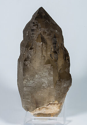 Quartz (variety smoky) with Microcline. Front