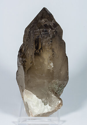 Quartz (variety smoky) with Microcline. Rear