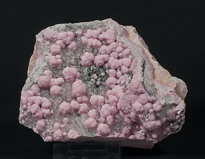 Rhodochrosite with Quartz and Sphalerite.