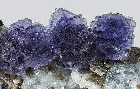 Fluorite with Quartz. 