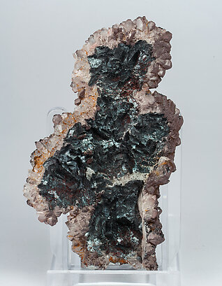 Hematite with Quartz. Rear