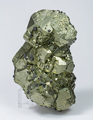 Pyrite with Sphalerite. Rear
