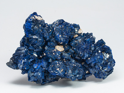 Azurite with Baryte. Front