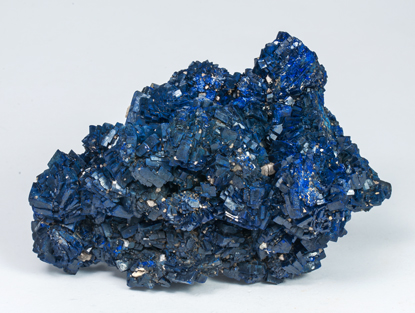 Azurite with Baryte. Rear
