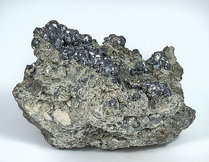 Galena with Pyrite. Rear