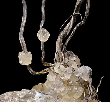 Silver with Calcite. Detail / Photo: Joaquim Calln