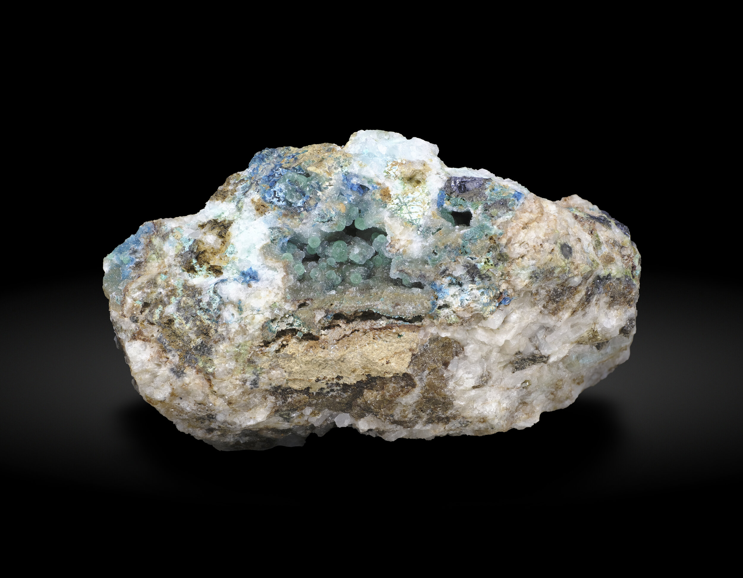 cuprodongchuanite-with-hemimorphite-and-veszelyite-sanguozhuang