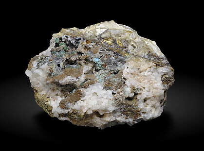 Cuprodongchuanite with Hemimorphite and Veszelyite.