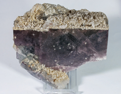Fluorite with Siderite and Calcite. Top