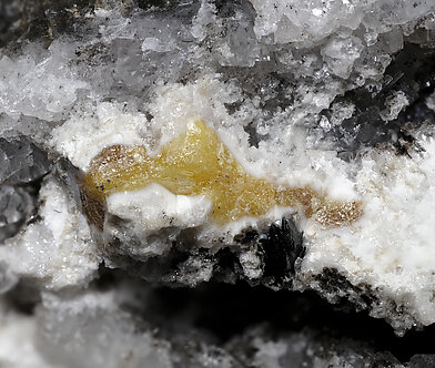 Mereheadite with Mendipite. Detail / Photo: Joaquim Calln