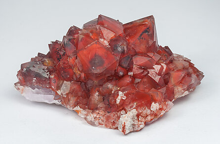 Quartz (variety red quartz). Rear
