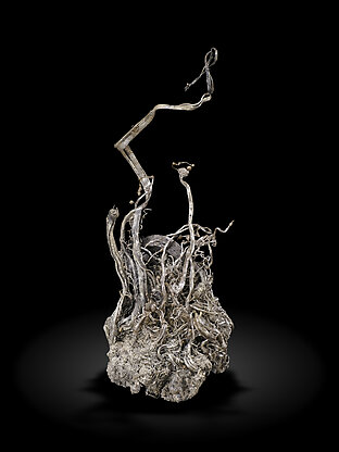 Plata con Calcita. Vista frontal / Foto: Joaquim Callén