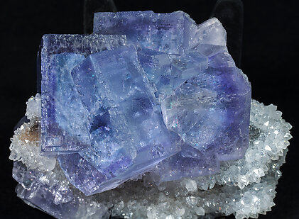 Fluorite with Quartz. 