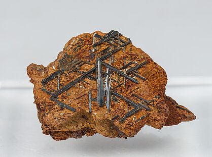 Rutile (variety sagenite) on Siderite.