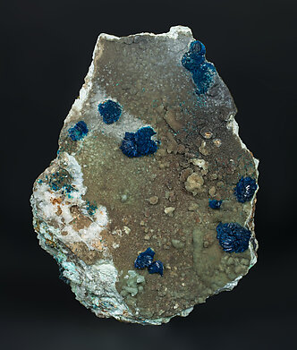 Veszelyite on Hemimorphite.