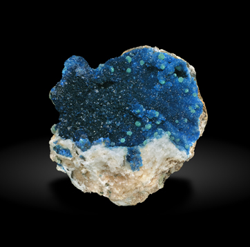 Veszelyite with Cuprodongchuanite. Front / Photo: Joaquim Callén