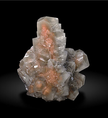 Calcite with iron oxides inclusions.