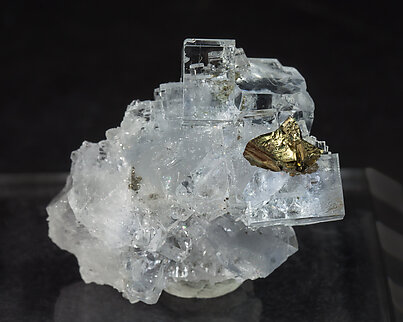 Fluorite with Chalcopyrite.