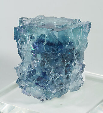 Fluorite with Quartz. Side