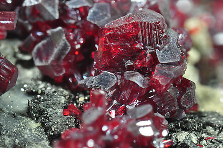 Proustite with Quartz and Galena. 