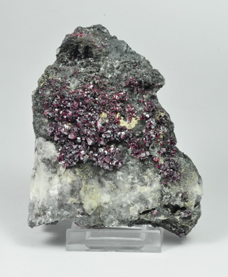 Proustite with Quartz and Galena.