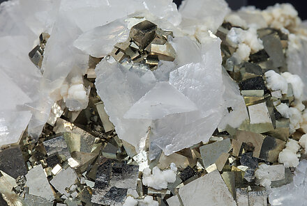 Pyrite with Calcite. 