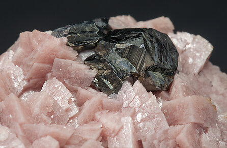 Rhodochrosite with Sphalerite. 