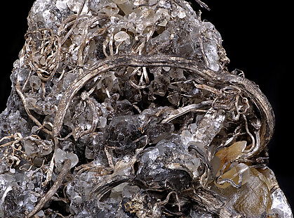 Silver with Calcite. Detail / Photo: Joaquim Calln