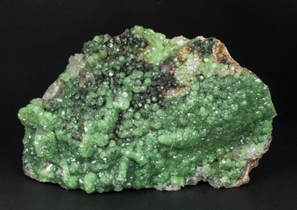 Smithsonite (variety Cu-bearing smithsonite) with Cerussite.