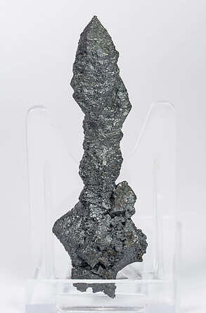 Acanthite with Pyrite. Rear