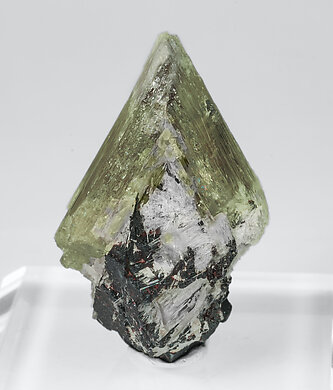 Diaspore with Margarite and Rutile on Hematite. Rear