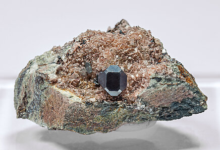 Cuprite with Calcite.