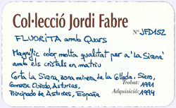 Fluorita con Cuarzo