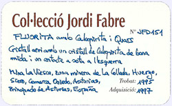 Fluorita con Calcopirita y Cuarzo