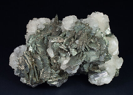 Marcasite with Arsenopyrite and Calcite-Dolomite. Side
