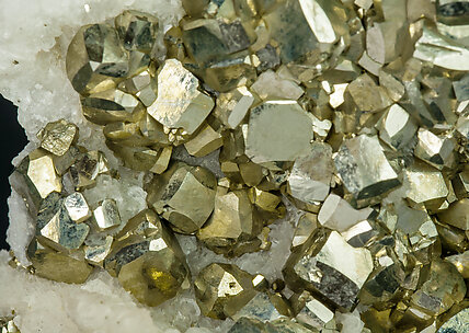 Pyrite with Calcite-Dolomite. 