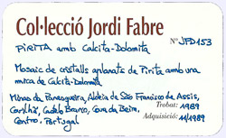 Pirita con Calcita-Dolomita