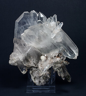 Quartz (variety faden quartz) with Chlorite inclusions.