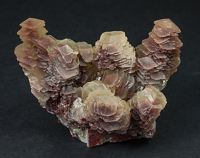 Calcite with Hematite inclusions. Rear