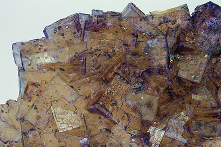 Fluorite with Quartz and Chalcopyrite. 