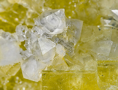 Fluorite with Quartz. 