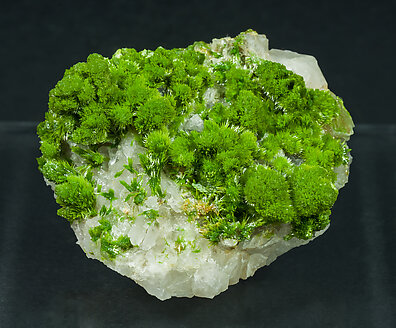 Pyromorphite on Quartz. 