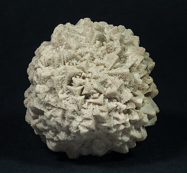 Calcite with sand inclusions. Rear