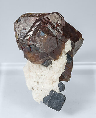 Sphalerite with Galena and Calcite. Front