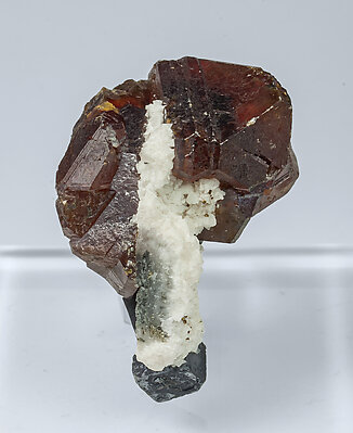 Sphalerite with Galena and Calcite. Rear